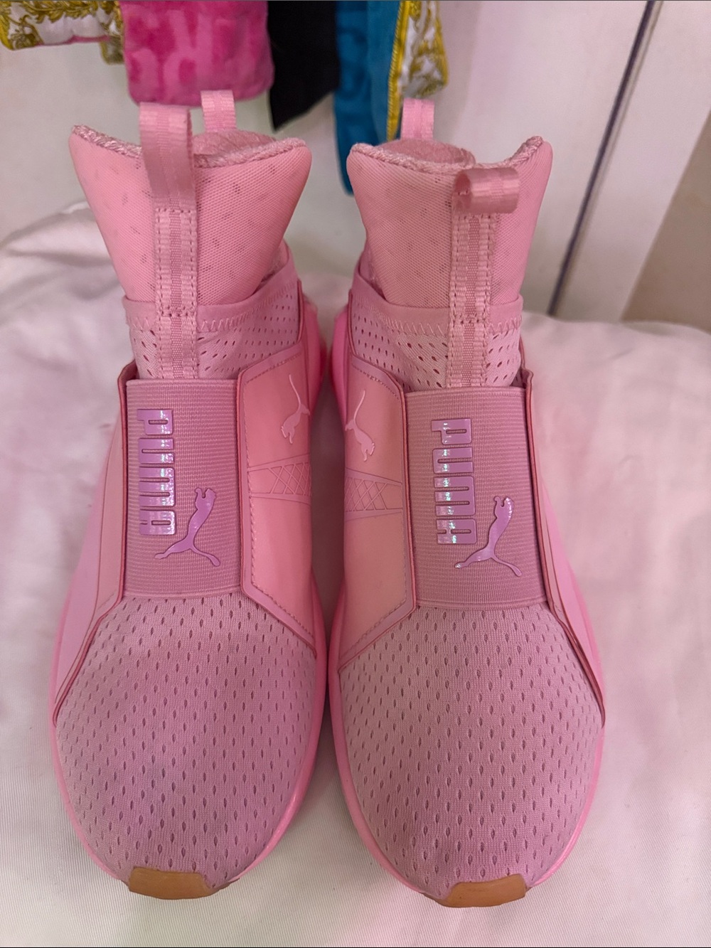 Puma Pink Slip-On Athletic Sneakers